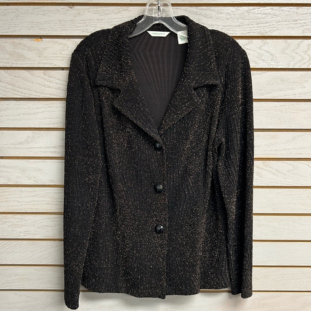 Laura Ashley Black Glitter Blazer